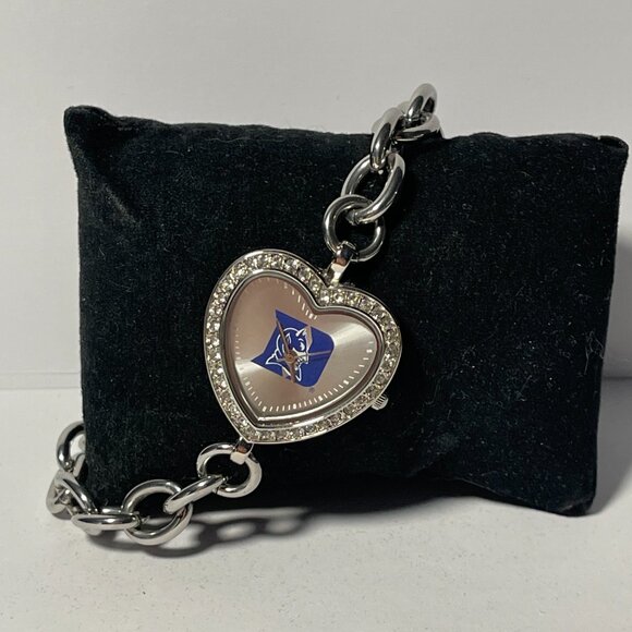 Duke Blue Devils NCAA Women's Heart Stainless Steel Bracelet Watch by Game Time - Picture 2 of 5